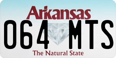 AR license plate 064MTS