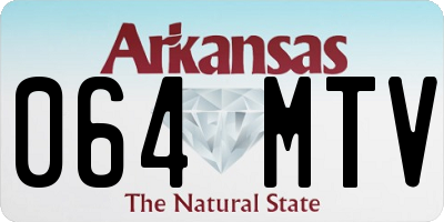 AR license plate 064MTV