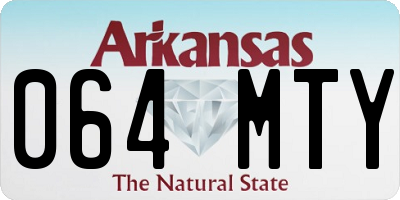 AR license plate 064MTY