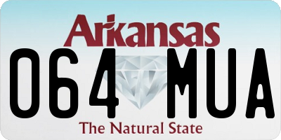 AR license plate 064MUA