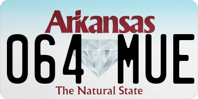 AR license plate 064MUE