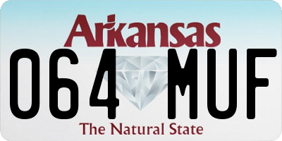 AR license plate 064MUF