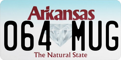 AR license plate 064MUG