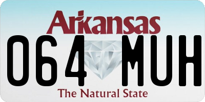AR license plate 064MUH