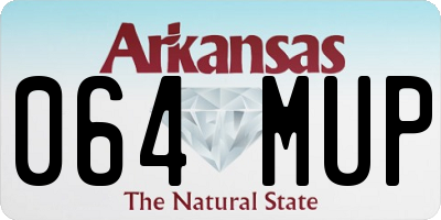 AR license plate 064MUP