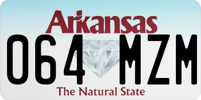 AR license plate 064MZM