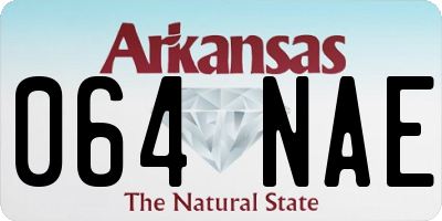 AR license plate 064NAE