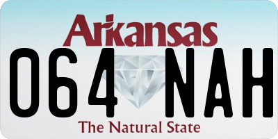 AR license plate 064NAH