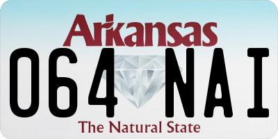 AR license plate 064NAI