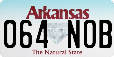 AR license plate 064NOB