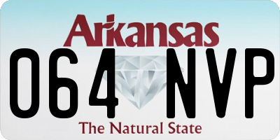 AR license plate 064NVP