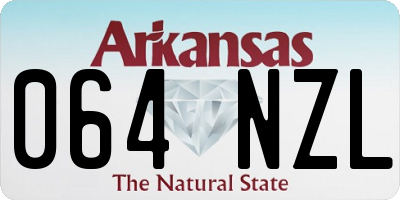 AR license plate 064NZL