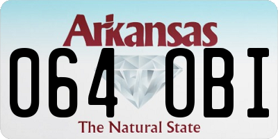 AR license plate 064OBI