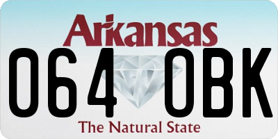 AR license plate 064OBK