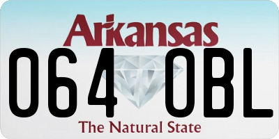 AR license plate 064OBL