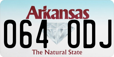 AR license plate 064ODJ