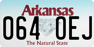 AR license plate 064OEJ