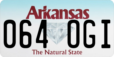 AR license plate 064OGI