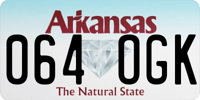 AR license plate 064OGK