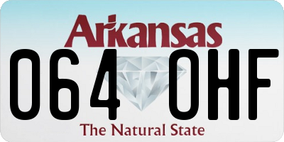 AR license plate 064OHF