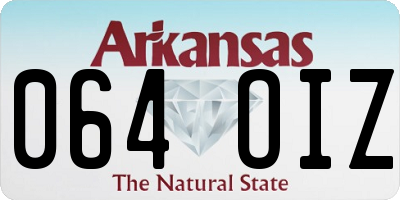 AR license plate 064OIZ
