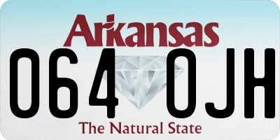 AR license plate 064OJH