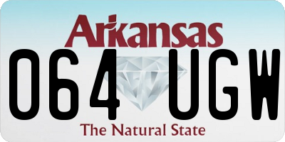 AR license plate 064UGW