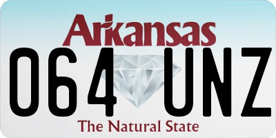 AR license plate 064UNZ