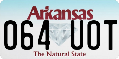 AR license plate 064UOT