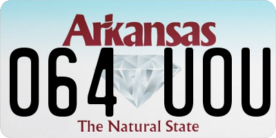 AR license plate 064UOU