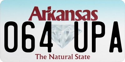 AR license plate 064UPA