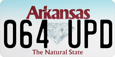 AR license plate 064UPD