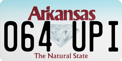 AR license plate 064UPI