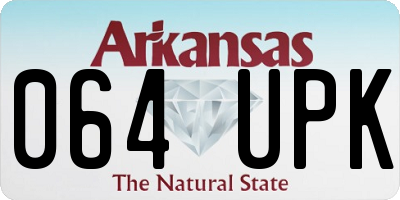 AR license plate 064UPK