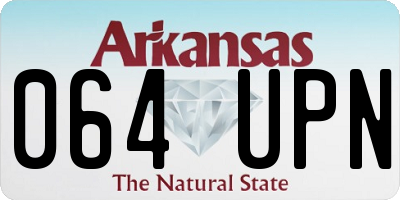 AR license plate 064UPN