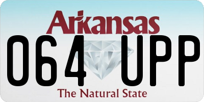 AR license plate 064UPP