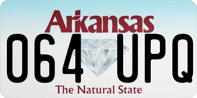 AR license plate 064UPQ
