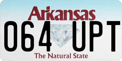 AR license plate 064UPT