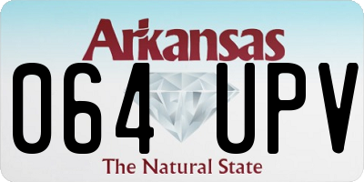 AR license plate 064UPV