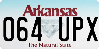 AR license plate 064UPX