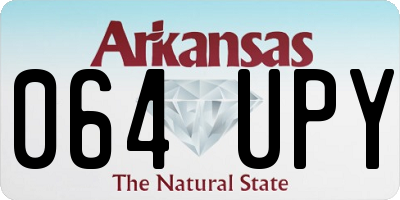 AR license plate 064UPY
