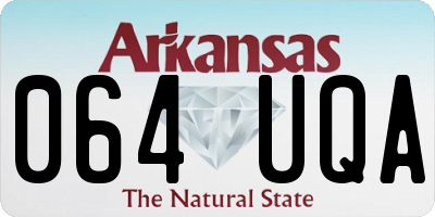 AR license plate 064UQA