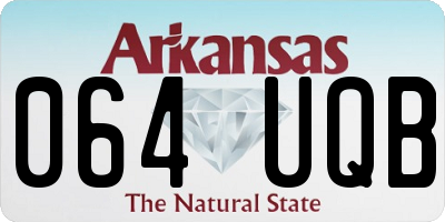 AR license plate 064UQB