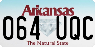 AR license plate 064UQC
