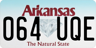 AR license plate 064UQE