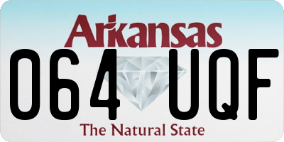 AR license plate 064UQF
