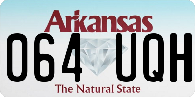 AR license plate 064UQH