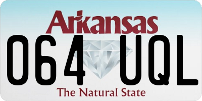 AR license plate 064UQL