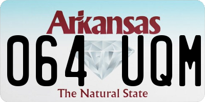 AR license plate 064UQM