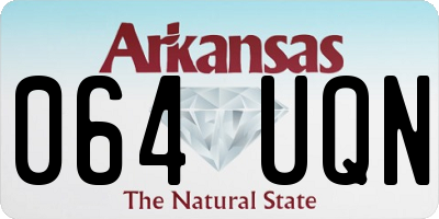 AR license plate 064UQN